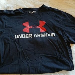 Men's Underarmour logo t-shirt Heatgear loose